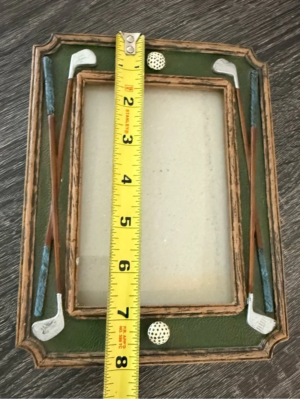 Golf Ball and Clubs Frame - Holds 4